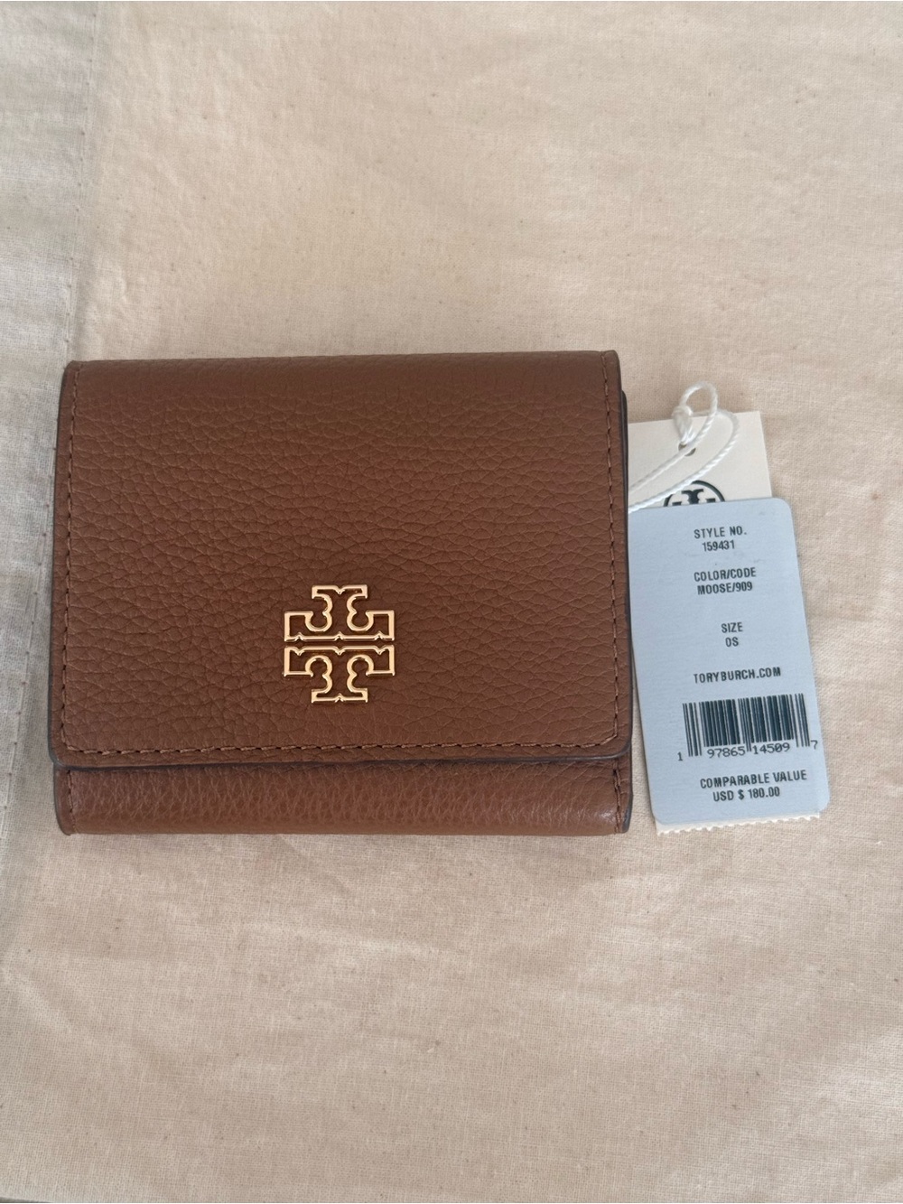 New Tory Burch Britten Small Shoulder Bag & matching walletIn Moose - Picture 13 of 13